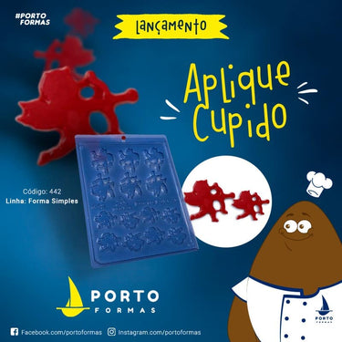Forma De Chocolate - Forma De Chocolate - Aplique Cupido